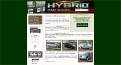 Desktop Screenshot of hybridcarguide.com